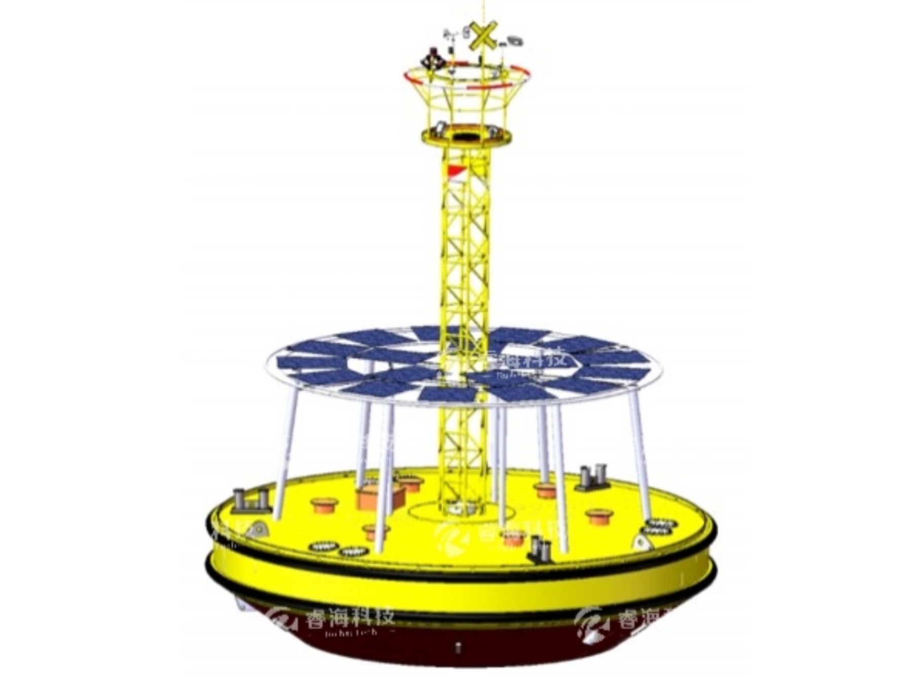 十米三錨系浮標